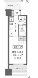 ガーデン蒲田 521 間取り図