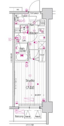 ガーラ・プライム横濱関内 6階 間取り図
