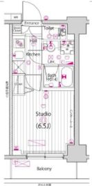 ガーラ・シティ横浜反町 9階 間取り図