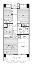 ビレッジハウス潮見タワー 1-803 間取り図