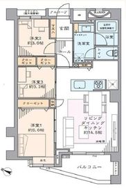 オーベル三軒茶屋dR 5階 間取り図