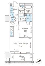 ロイヤルパークス品川 513 間取り図