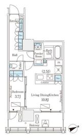 ロイヤルパークス品川 303 間取り図