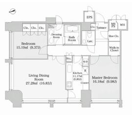 ラ・トゥール千代田 2613 間取り図