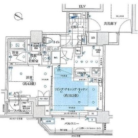 パークハウス目黒アーバンス 5階 間取り図