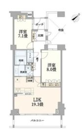 パークハウス諏訪山プレゼンス 4階 間取り図