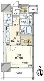 アトラス北品川 7階 間取り図