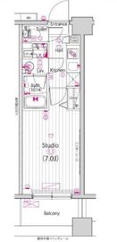 グランド・ガーラ横浜大口 7階 間取り図
