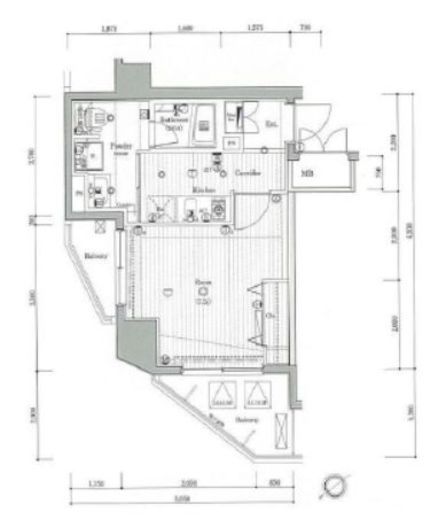 ジーコンフォートウエスト新横浜 2階 間取り図
