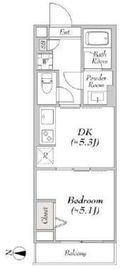 ルミークアン東陽町 405 間取り図
