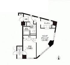 麻布十番ハイツ 304 間取り図