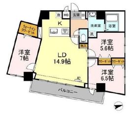 BLESS志村坂上 702 間取り図