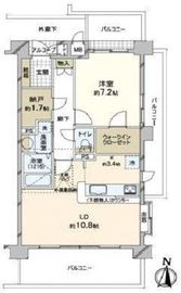リバーパーク汐入はなみずき通り北七番館 5階 間取り図