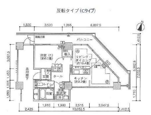 ジェイタワー西大井 17階 間取り図
