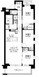 サンクレイドル学芸大学 3階 間取り図
