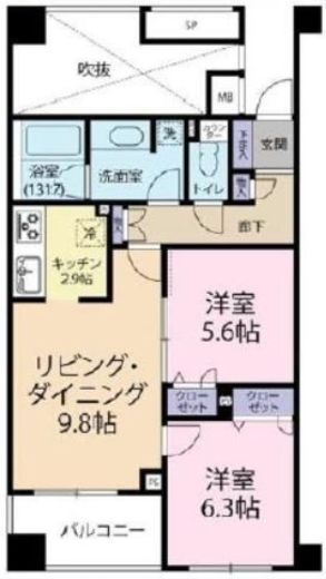ルピナス赤羽駅前カーディナルタワー 11階 間取り図