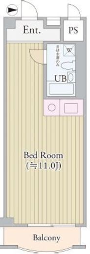 パークグレース新宿 505 間取り図