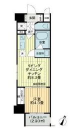 ライオンズクオーレ池袋ソシア 4階 間取り図