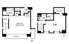 麻布十番ハイツ 601 間取り図