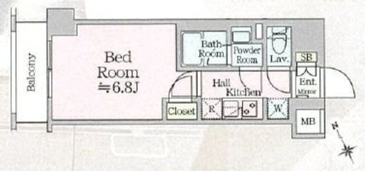 アイルプレミアム横浜サウス 203 間取り図