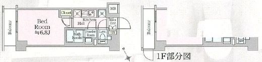 アイルプレミアム横浜サウス 102 間取り図
