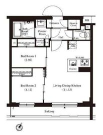アーバンパーク方南町Ⅱ 305 間取り図