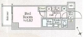 アイルプレミアム横浜サウス 406 間取り図