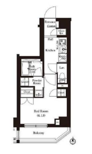 アーバンパーク住吉 601 間取り図