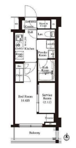 アーバンパーク住吉 404 間取り図
