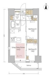 アーバネックス錦糸町NORTH 403 間取り図