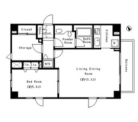 代官山ハイツ b201 間取り図