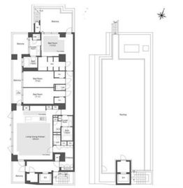スタイリオ目黒大橋HILLSIDE 401 間取り図