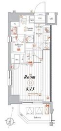 メイクスデザイン住吉アジールコート 9階 間取り図
