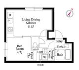 ルリアン西新宿 201 間取り図