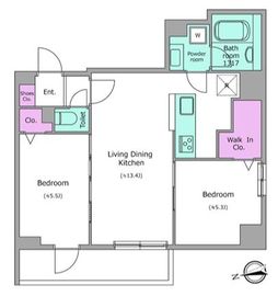 ドゥーエ日暮里Ⅲ 205 間取り図