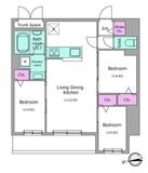 ドゥーエ日暮里Ⅲ 404 間取り図