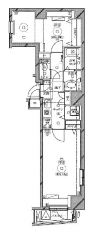 リクレイシア西麻布 2-203 間取り図