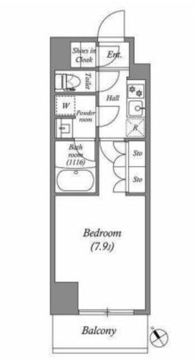 ACPレジデンス西巣鴨 602 間取り図
