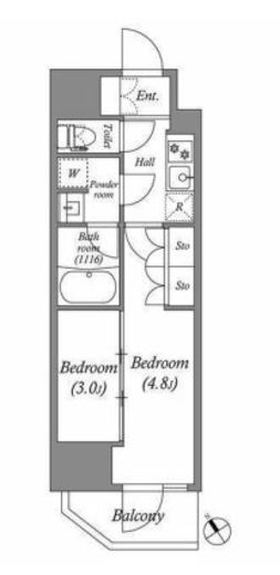 ACPレジデンス西巣鴨 206 間取り図