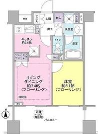 プライア渋谷 5階 間取り図