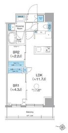 クレヴィアリグゼ西馬込 502 間取り図