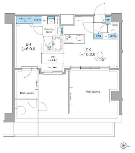 クレヴィアリグゼ西馬込 509 間取り図