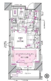 ピアース南麻布 5階 間取り図