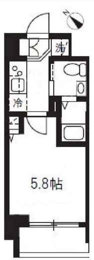 ハーモニーレジデンス新横浜 9階 間取り図