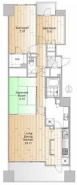 グランフォート用賀 10階 間取り図