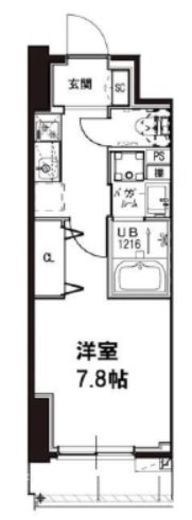 メゾンドアーク南大井 3階 間取り図