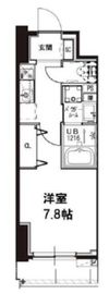 メゾンドアーク南大井 3階 間取り図