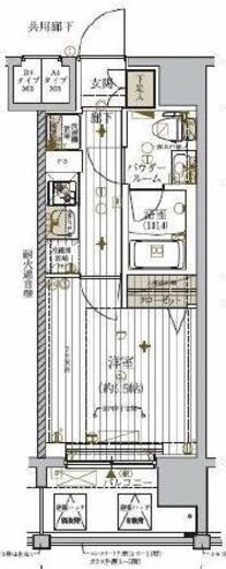 メインステージ東神奈川 3階 間取り図