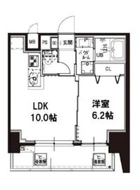 メゾンドアーク南大井 10階 間取り図
