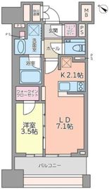ドレッセ都立大学 3階 間取り図